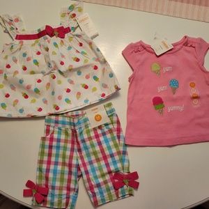 Baby girl 3 piece Gymboree outfit, size 3-6mo, NWT